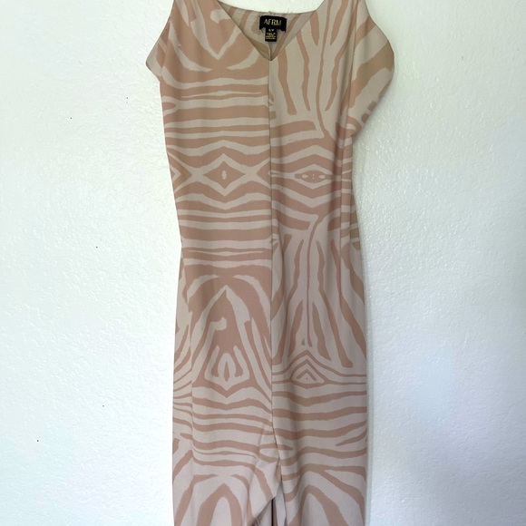 Saks off Fifth AFRM Jumpsuit S/P Tan & light brown Jumpsuit - Picture 7 of 8